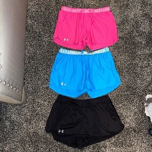 Pink Blue & Black Under Amour Shorts